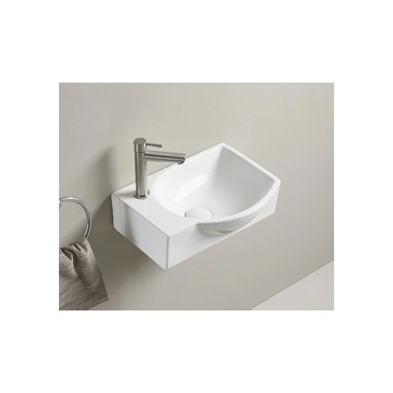 Раковина Gid N9276R подвесная, белая 40.5x28x14 61130R