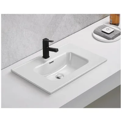 Раковина Gid 9070s встраиваемая сверху белая 71x46.5x17 71156