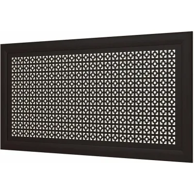 Декоративный экран для радиаторов и батарей Cosca Decor Модерн 600x1200 мм, венге, дамаско, с рамкой СПБ004472