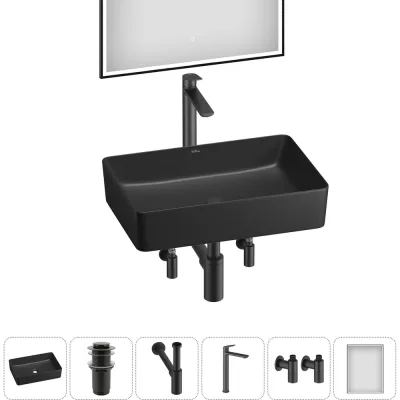 Набор Wellsee 6 в 1 FreeDom 2.0 накладная раковина 50x34 см 20217900R