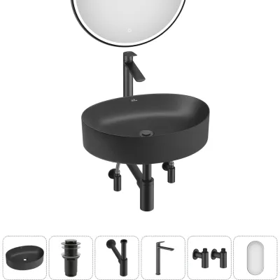 Набор Wellsee 6 в 1 Belle Spa 2.0 накладная раковина 50x38 см 20218456R