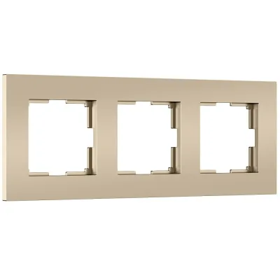 Рамка Werkel Slab трехместная шампань софт (a071625)