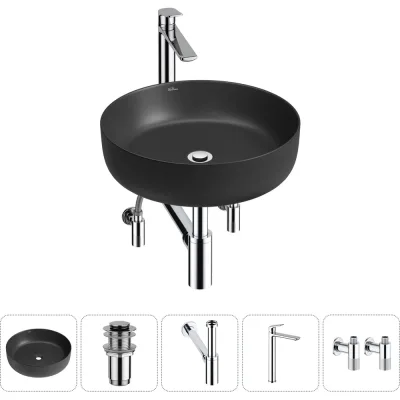Набор Wellsee 5 в 1 Belle Spa 3.0 накладная раковина 44x44 см 20212658R