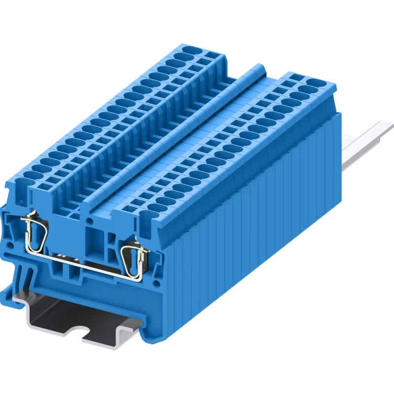 Клемма SUPU TC 1-1 пружинная, сечение 1,5 мм. кв., синяя, 100 шт TC1.5-2-BU