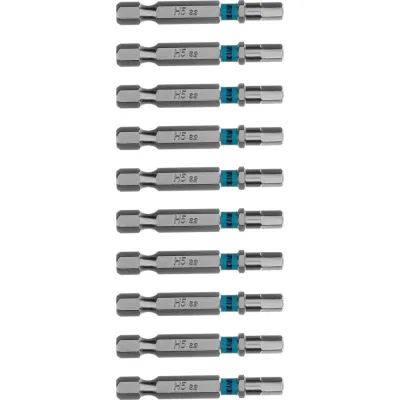 Бита GROSS HEX5х50 мм сталь S2 шестигр. 10 шт 114064