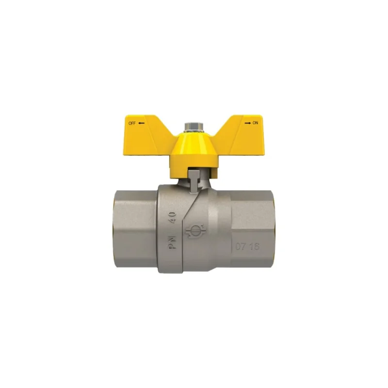 Кран шаровой для газа FIV 1/2 г/г, бабочка 8203R004