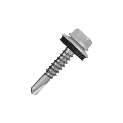 Кровельный саморез Rizzel 5,5x19 RAL 7004, сверло №3, 250 шт. 00000327372