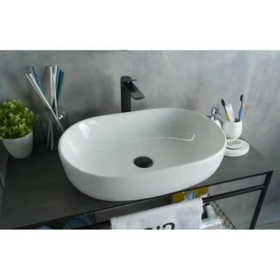 Раковина накладная Gid N9026a белая 60x40x15 51112