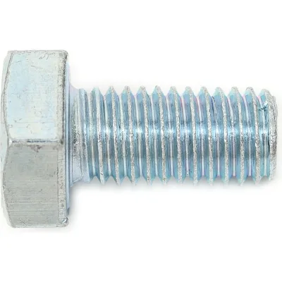 Болт Доброга М10x20 мм, цинк, к.п. 4.8, DIN 933, 5 шт. ЦБ-00020770