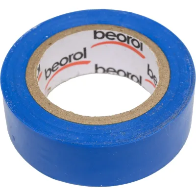 Изолента BEOROL ПВХ, 19 мм, 10 м, синяя 245319