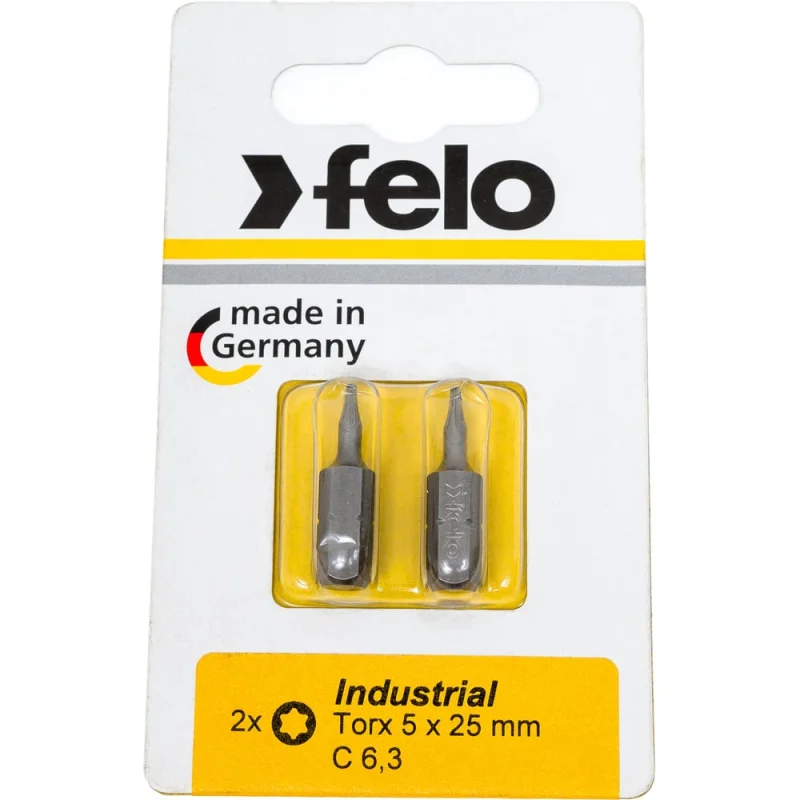 Бита серии Industrial TX5, 25 мм, 2 шт на блистере Felo 02605036