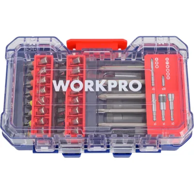 Набор бит для отвертки с магнитным держателем WORKPRO 42шт. WP409013