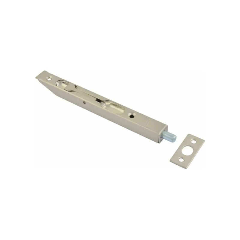 Шпингалет торцевой/ригель НОРА-М 6 1/2" матовый никель 7223