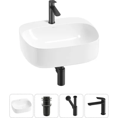 Набор Wellsee 4 в 1 Ideal накладная раковина 50x42 см 20214104R