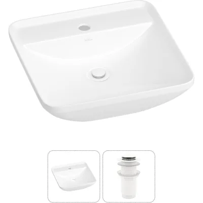 Набор Wellsee 2 в 1 Cute Twin S накладная раковина 43x43 см 20213357R