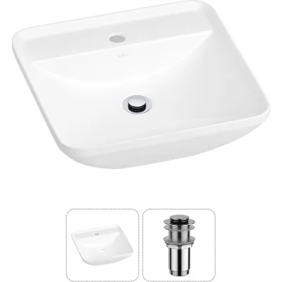 Набор Wellsee 2 в 1 Cute Twin S накладная раковина 43x43 см 20213354R
