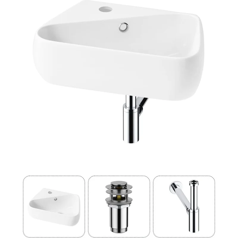 ΠΠΎΠΌΠΏΠ»Π΅ΠΊΡ Wellsee 3 Π² 1 Lavinia Boho Bathroom Sink Π½Π°ΠΊΠ»Π°Π΄Π½Π°Ρ/ΠΏΠΎΠ΄Π²Π΅ΡΠ½Π°Ρ ΡΠ°ΠΊΠΎΠ²ΠΈΠ½Π° 44x27 ΡΠΌ 20216585R