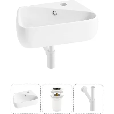 Комплект Wellsee 3 в 1 Lavinia Boho Bathroom Sink накладная/подвесная раковина 44x27 см 20216616R