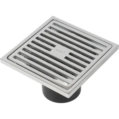 Трап душевой IDDIS вертикальный выпуск, сухой затвор, 10×10 см, хром матовый 980CV10SB3DDZ