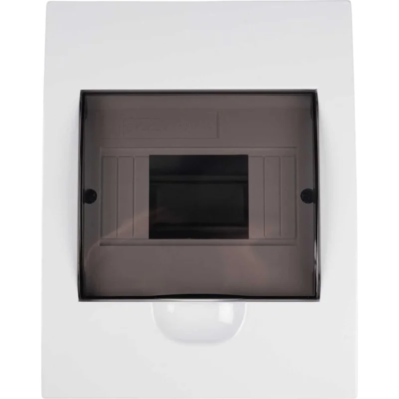 Щит распределительный бокс модульный встраиваемый Jazzway PDB/R 1006 белый с прозрачной крышкой 6 модулей (ЩРВ-П-6) IP41, 5071735