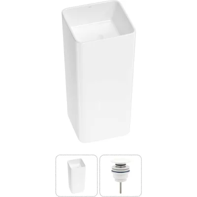 Набор Wellsee 2 в 1 Callipy Art напольная раковина 40x40x84 см 20213313R