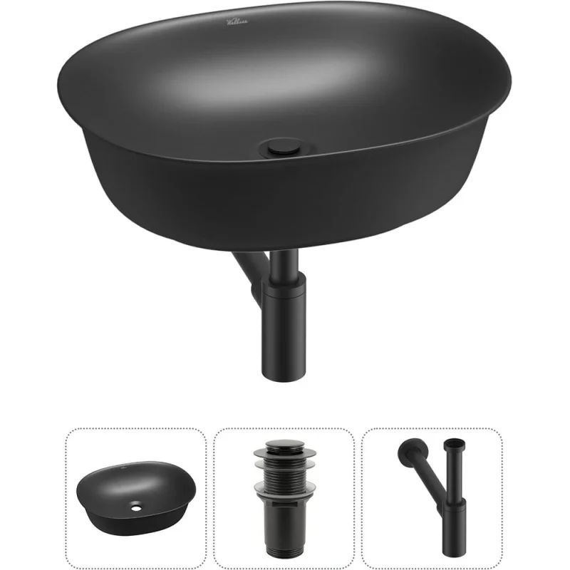 Набор Wellsee 3 в 1 Brillant iCon накладная раковина 50x40 см 20214635R