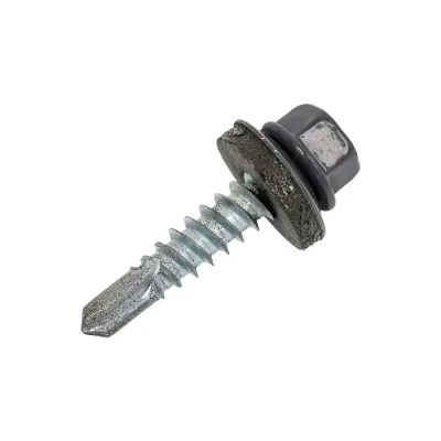 Саморез кровельный Zitar сверло, 5,5x25 RAL-7024 графит серый 60 шт. коробка с ок 159837