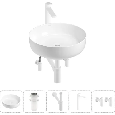 Набор Wellsee 5 в 1 Belle Spa 3.0 накладная раковина 44x44 см 20212648R