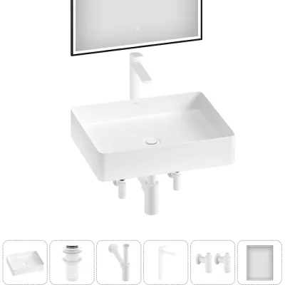 Акционный набор Wellsee 6 в FreeDom 2.0 накладная раковина 51x40 см 20217918R
