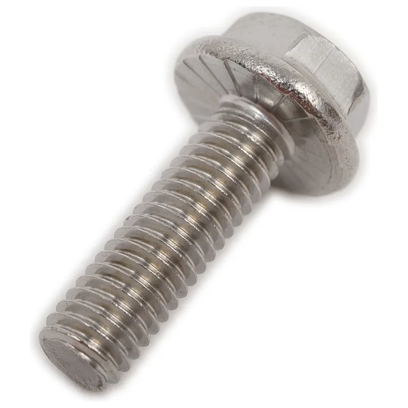 Болт с фланцем Insparion DIN 6921, А2 нержавеющий, М6x20, рифленый (2 шт) С1-00001956