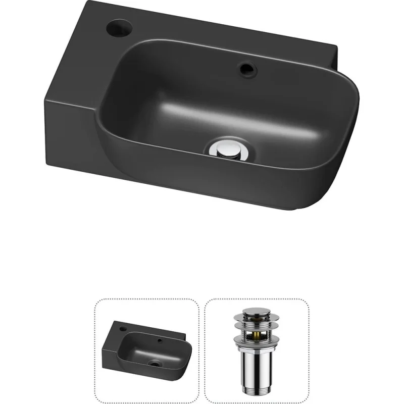 Комплект Wellsee 2 в 1 Lavinia Boho Bathroom Sink накладная/подвесная раковина 40x24 см 20216401R