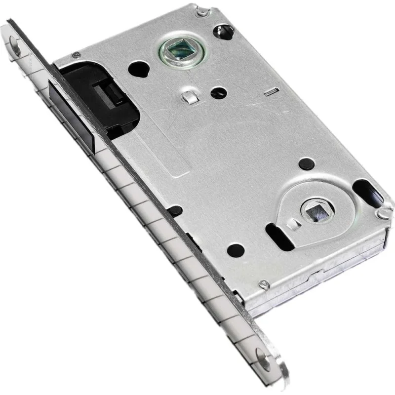 Корпус замка с магнитной защелкой Doorlock DL442M/WC/50/90/18/SN, матовый никель, WC, бэксет 50 мм, межосевое расстояние 90 мм 75304