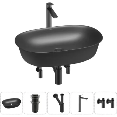 Набор Wellsee 5 в 1 Brillant iCon накладная раковина 60x40 см 20214669R