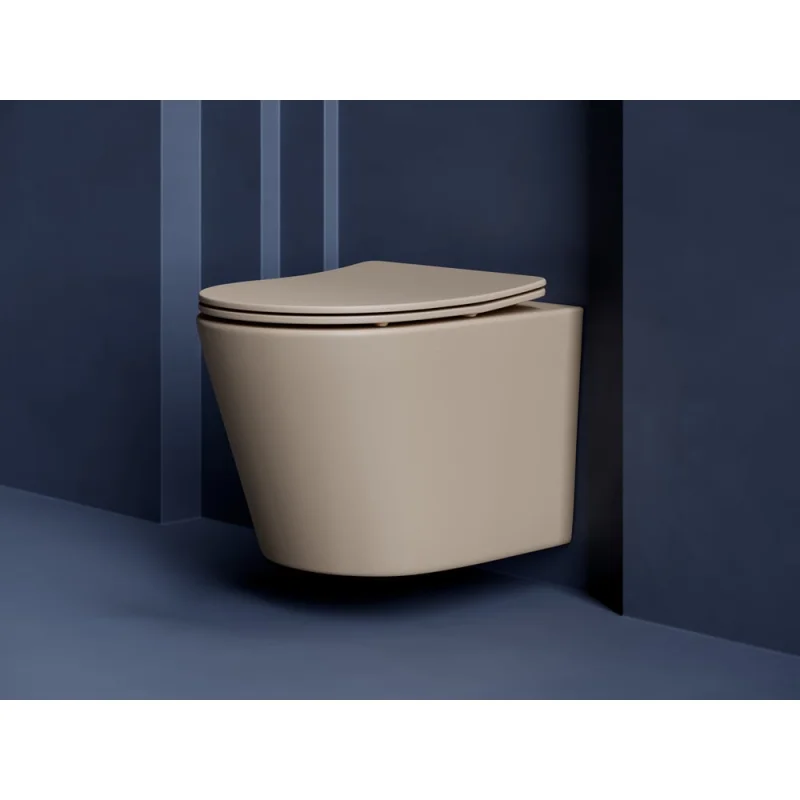 Подвесной унитаз Ceramicanova Balearica Rimless капучино матовый CN6000MC