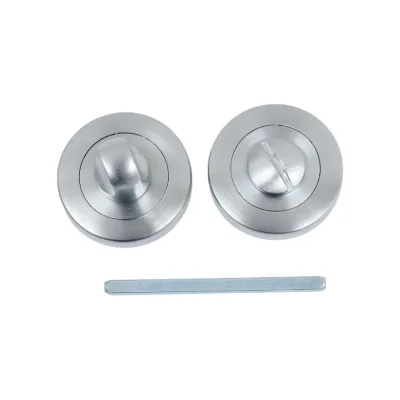 Поворотная кнопка DOORLOCK DL M08/Y SCB матированный хром A=35-42 мм, шток 5/8 мм 73546