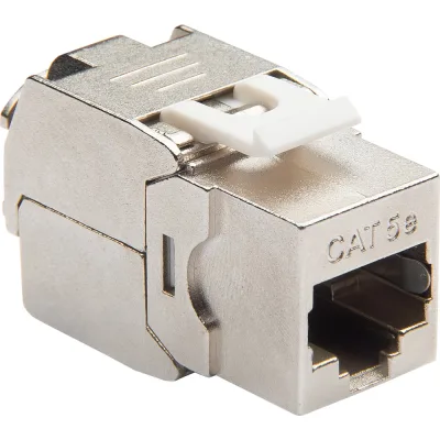 Модуль Keystone DATAREX кат.5e, STP, 1xRJ45, T568A/B, без инструмента, белый DR-510320