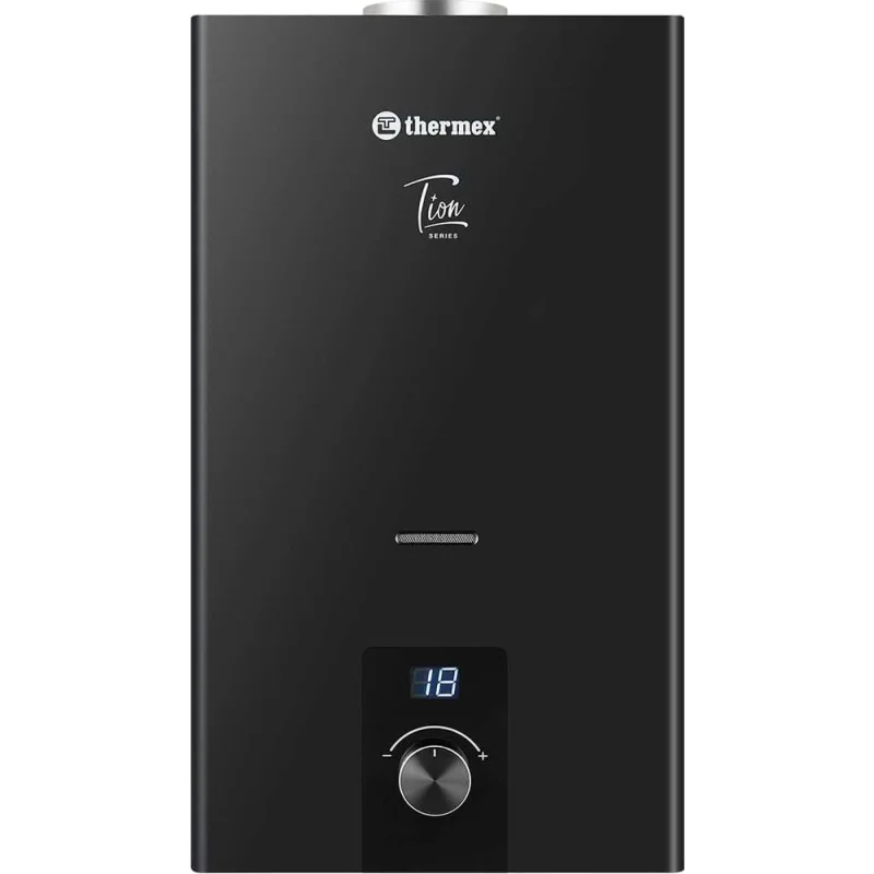 Водонагреватель газовый проточный бытовой THERMEX T 20 D (Black) ЭдЭБ05002