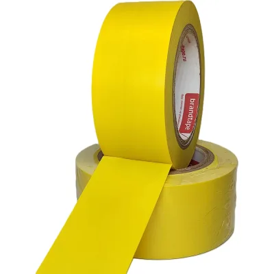 Разметочная клейкая лента Brandtape желтая 50мм_33м 4631178853844
