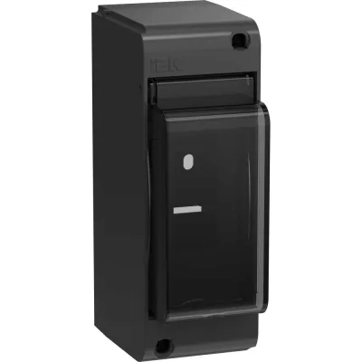 Корпус пластиковый IEK UNION Mini КМПн-2 IP30 черный UIM-KP72-N-02-20-K02