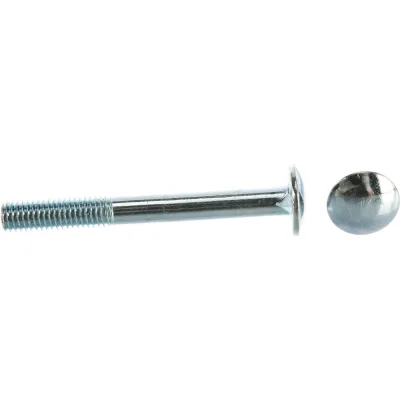 Мебельный болт с усом Element DIN 607 8x70 белый цинк 15 шт 244350