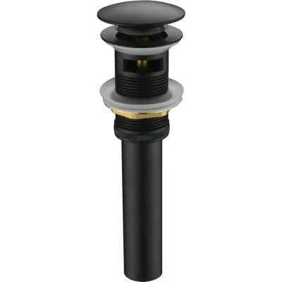 Донный клапан для раковины с переливом Maretti черный AC19P11560