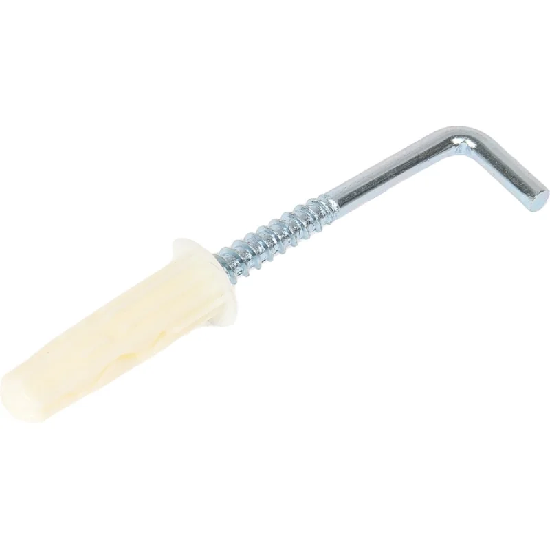 Крюк-шуруп ЕВРОПАРТНЕР L- обр. Zn d4,9хL50 в компл. c дюбелем MULTI 8x32 4шт. MP 309 17