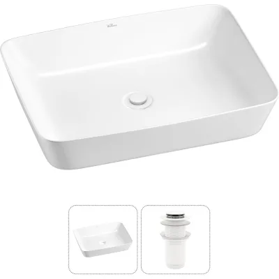 Набор Wellsee 2 в 1 Cromulent накладная раковина 56x40 см 20213565R