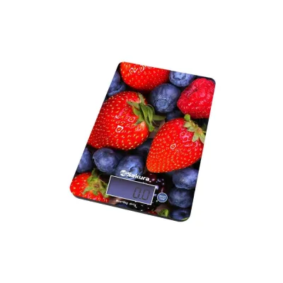 Весы кухонные Sakura SA-6075B 8кг электронные, ягоды 00000034361