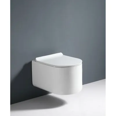 Унитаз подвесной Alcora Neo Tornado безободковый с сиденьем DPL, e-off, slim, lift, белый TH6418