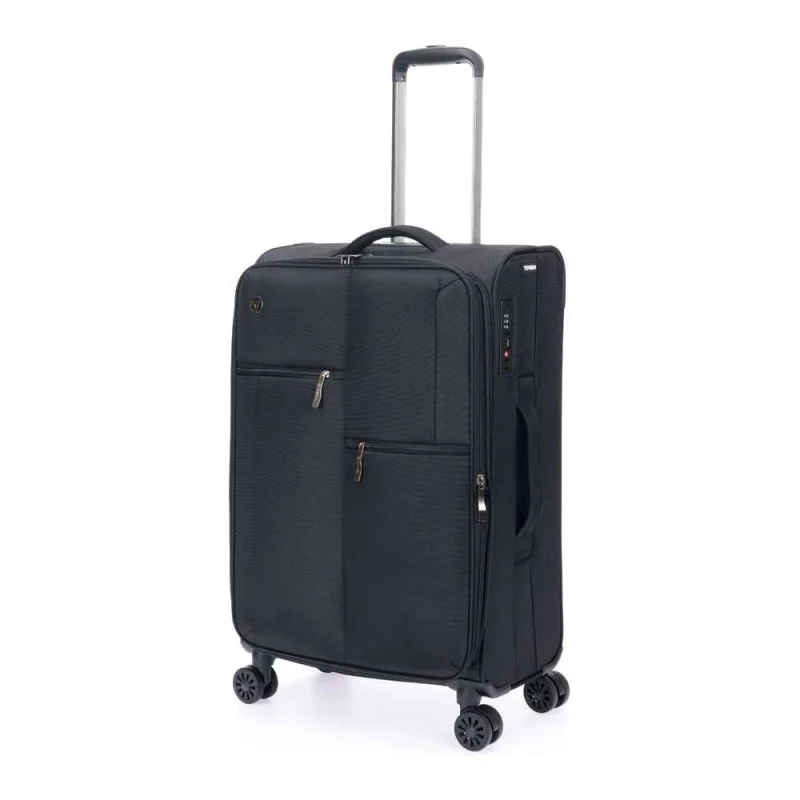 Чемодан Torber Seyd, черный, нейлон 600D, 43.5x25x68 см, 56 л T2021M-Black