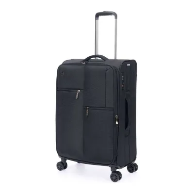Чемодан Torber Seyd, черный, нейлон 600D, 43.5x25x68 см, 56 л T2021M-Black