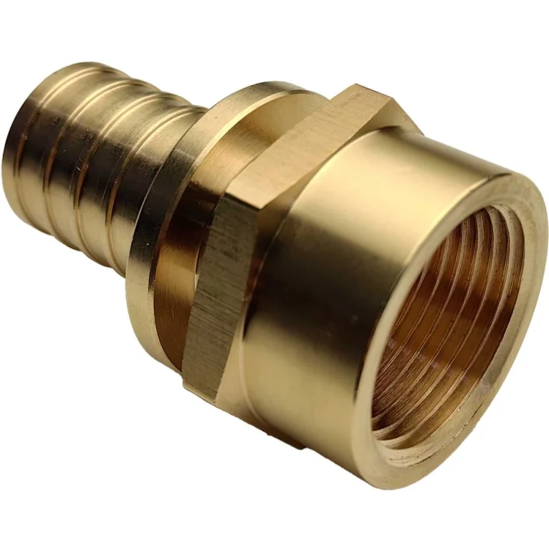 Муфта для PE-X/PE-RT труб РОС аксиальная латунь Дн 32х1 ВР (130-1612) R0345086