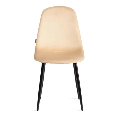 Стул Tetchair 4 шт BREEZE mod. JSC-58 Велюр/металл, 44x53x86 см, sandy песочный HLR6, черный 21131