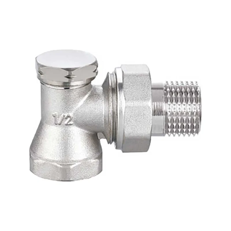 Клапан DOUBLE-LIN отсекающий Double Lin радиаторный настроечный нижний угловой 1/2 LL3018(1/2")